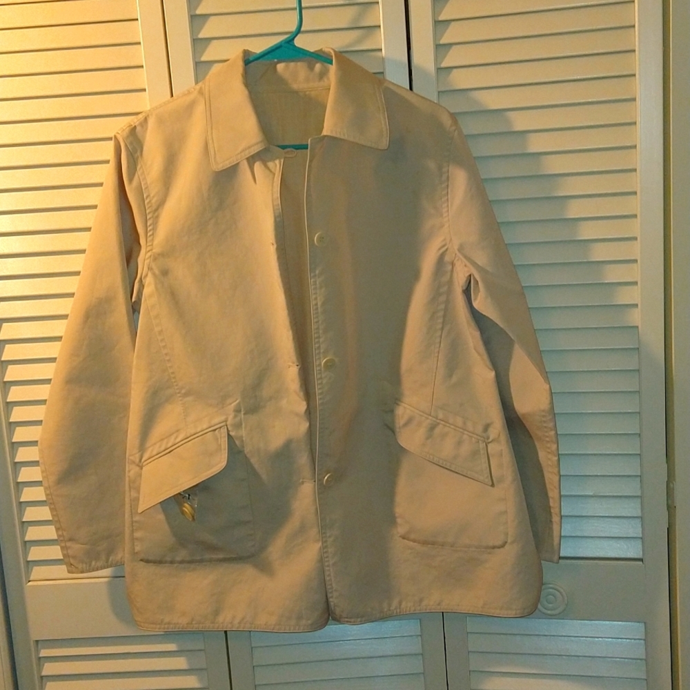Ladies Reversible Jacket sz8 petite, light beige